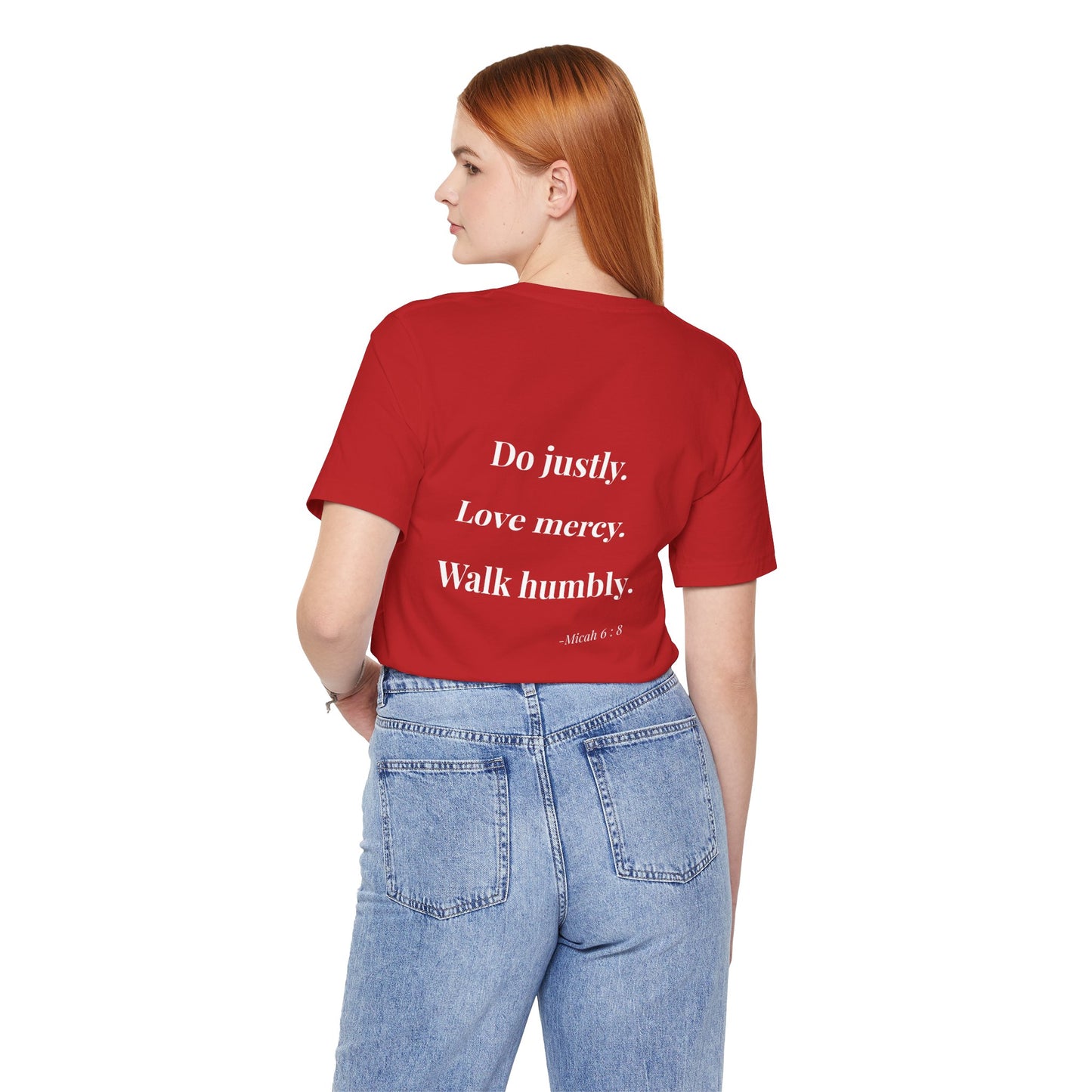 Required. — Micah 6:8 Minimalist Christian Tee