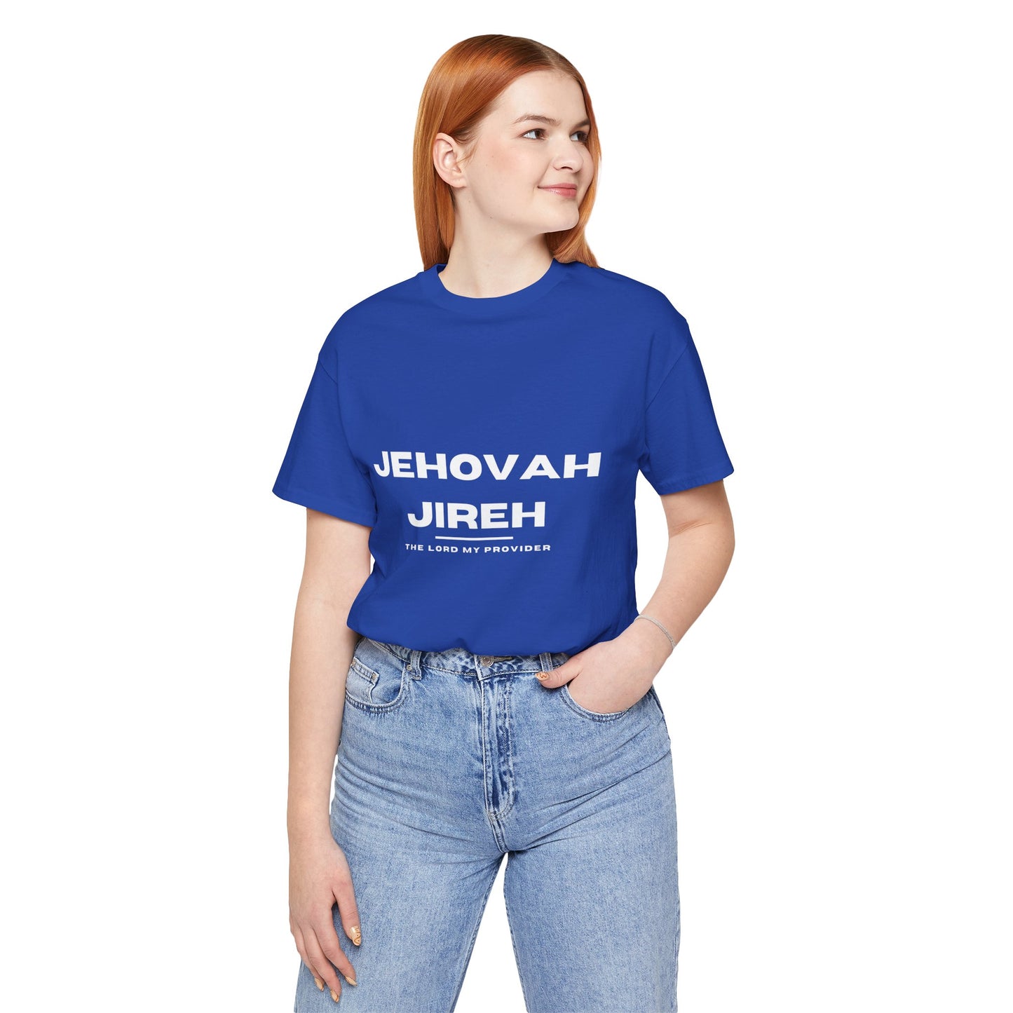 Jehovah Jireh Christian t-shirt, God provides faith-based shirt, Bible name apparel