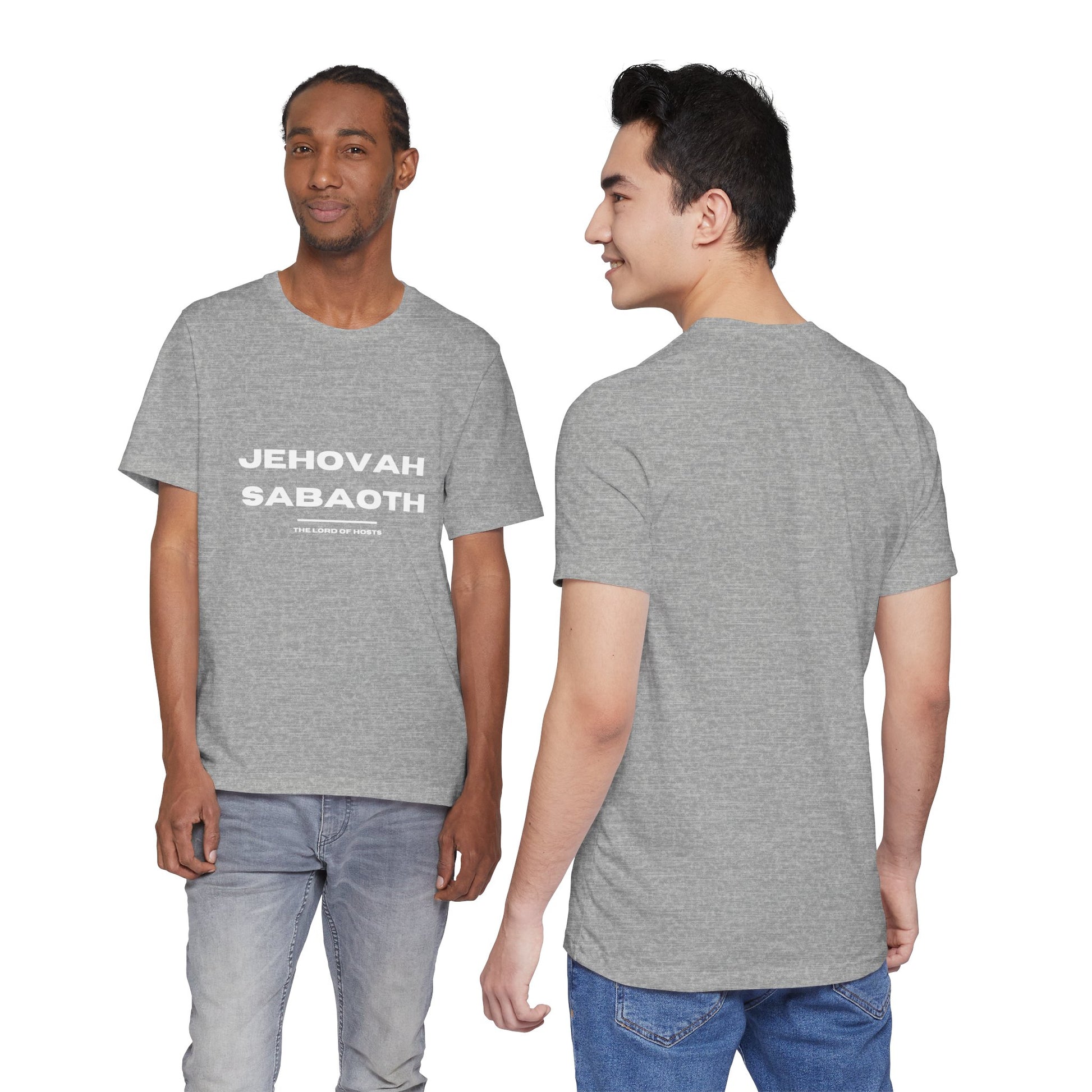 Jehovah Sabaoth Christian t-shirt, Lord of hosts faith shirt, bold biblical name apparel