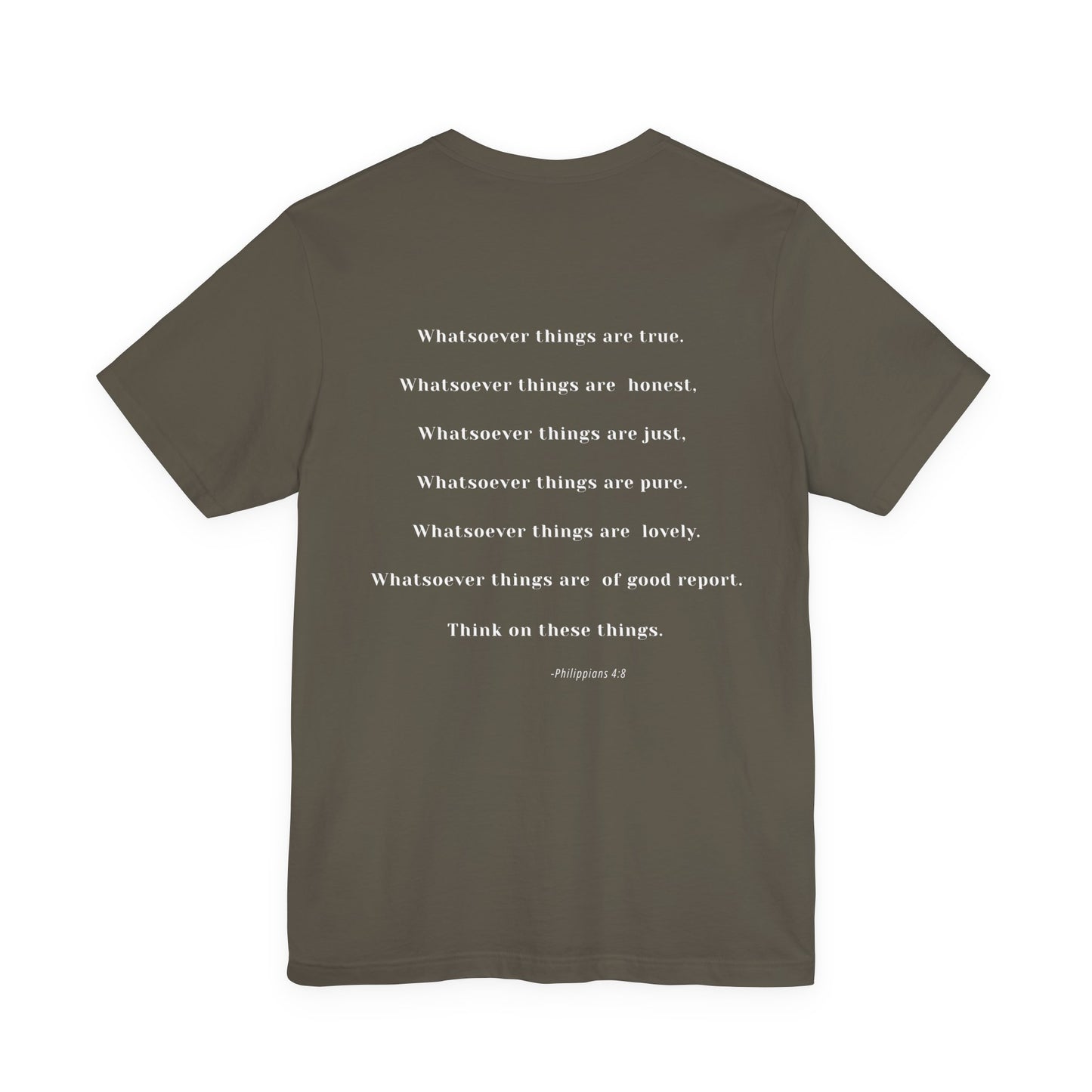 “Required.” Philippians 4:8 Christian T-Shirt
