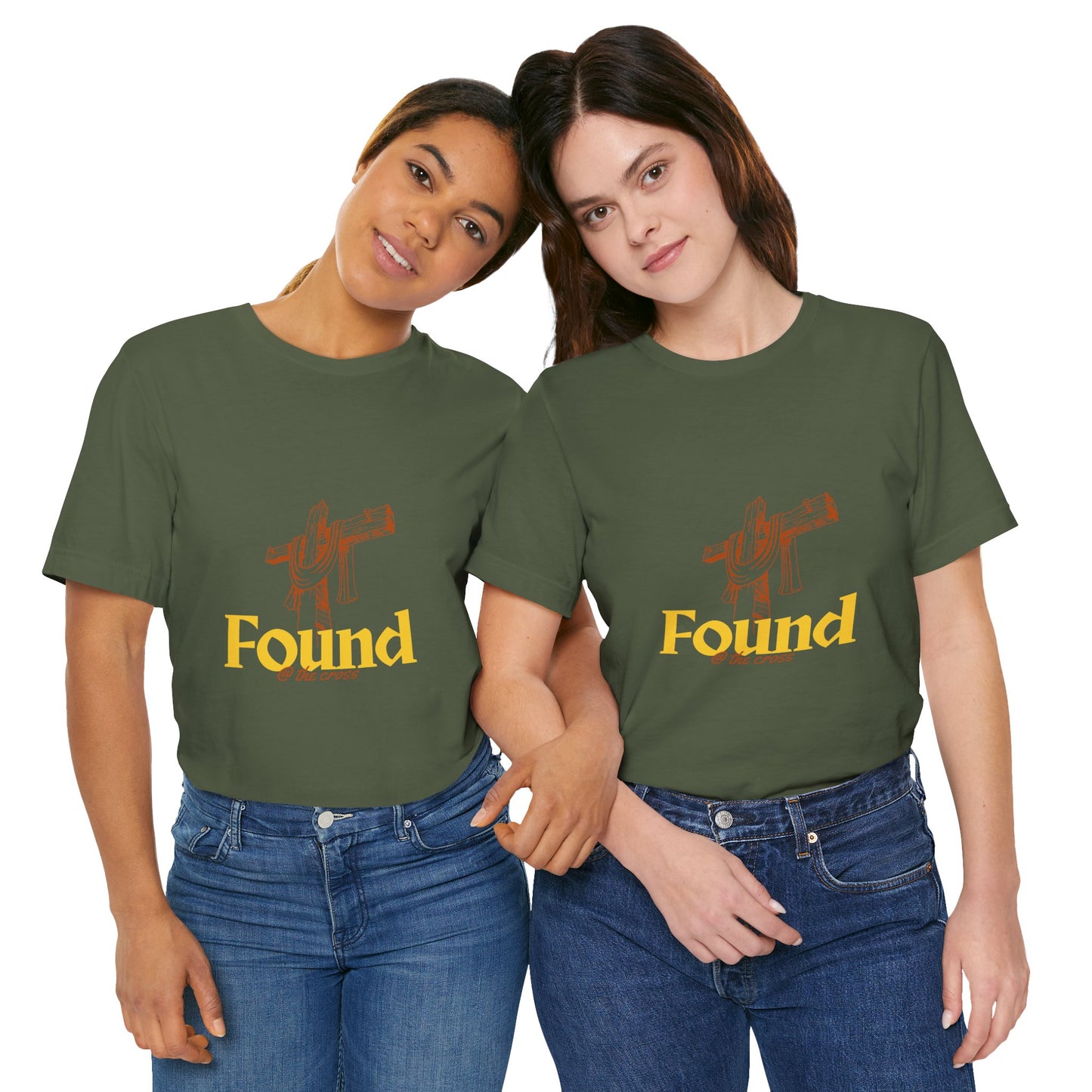 Found at the cross Christian t-shirt, lost and found in Christ message shirt