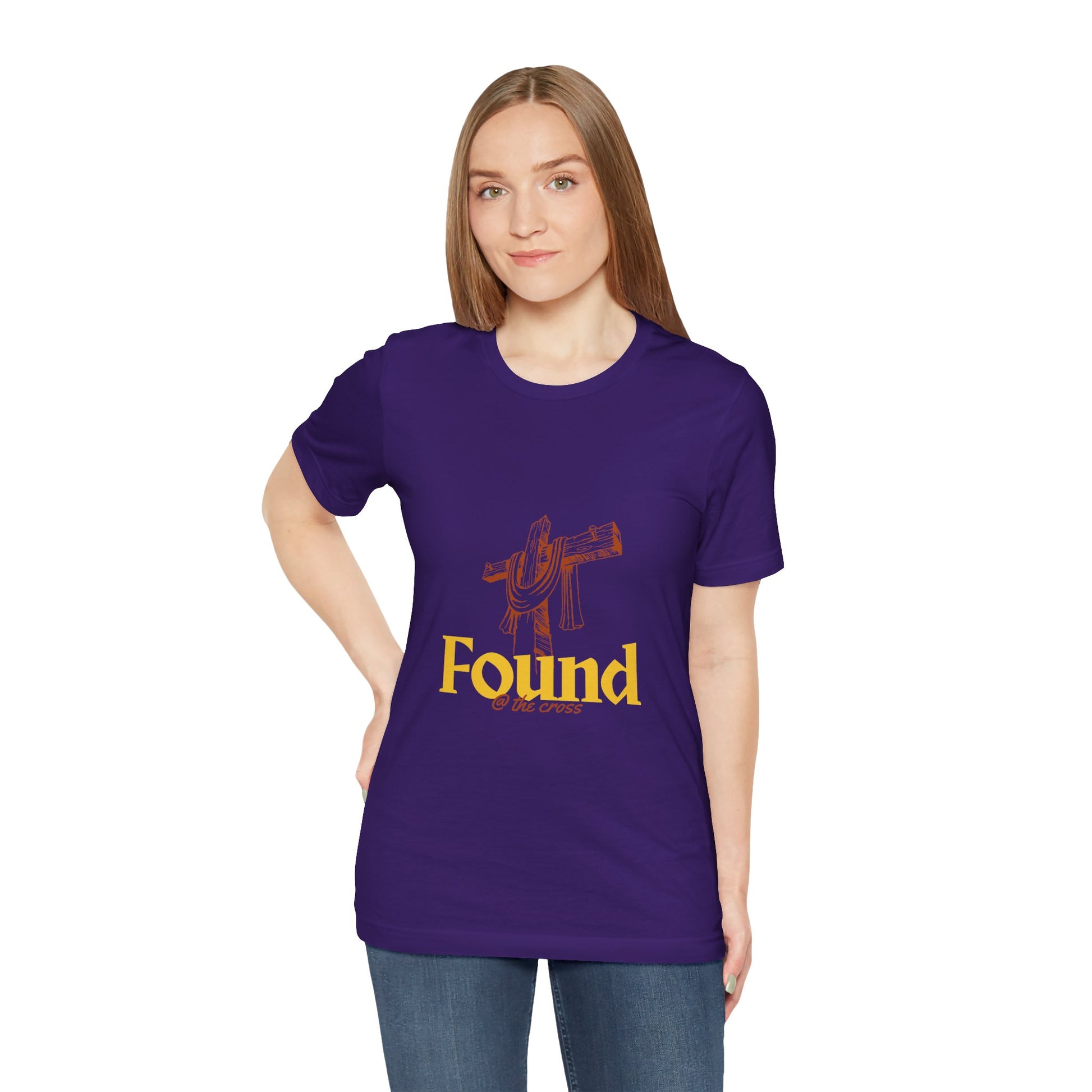 Found at the cross Christian t-shirt, lost and found in Christ message shirt