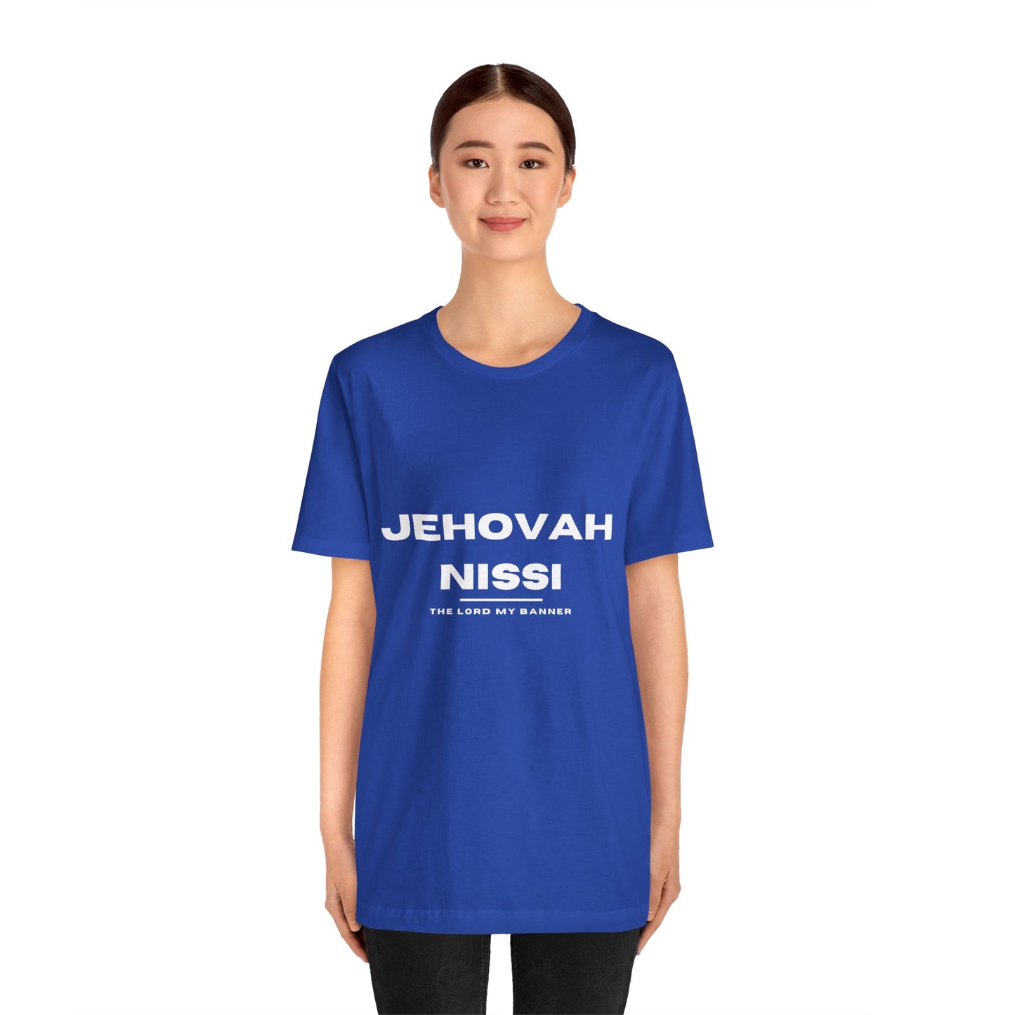 Jehovah Nissi Christian t-shirt, the Lord my banner faith shirt, victory in Christ apparel