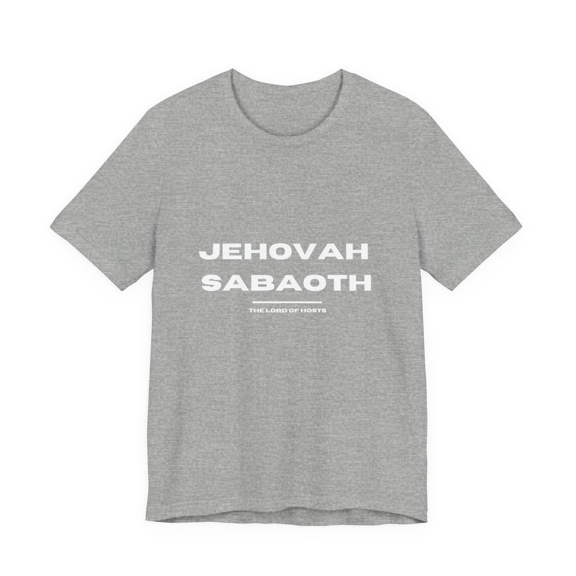 Jehovah Sabaoth Christian t-shirt, Lord of hosts faith shirt, bold biblical name apparel