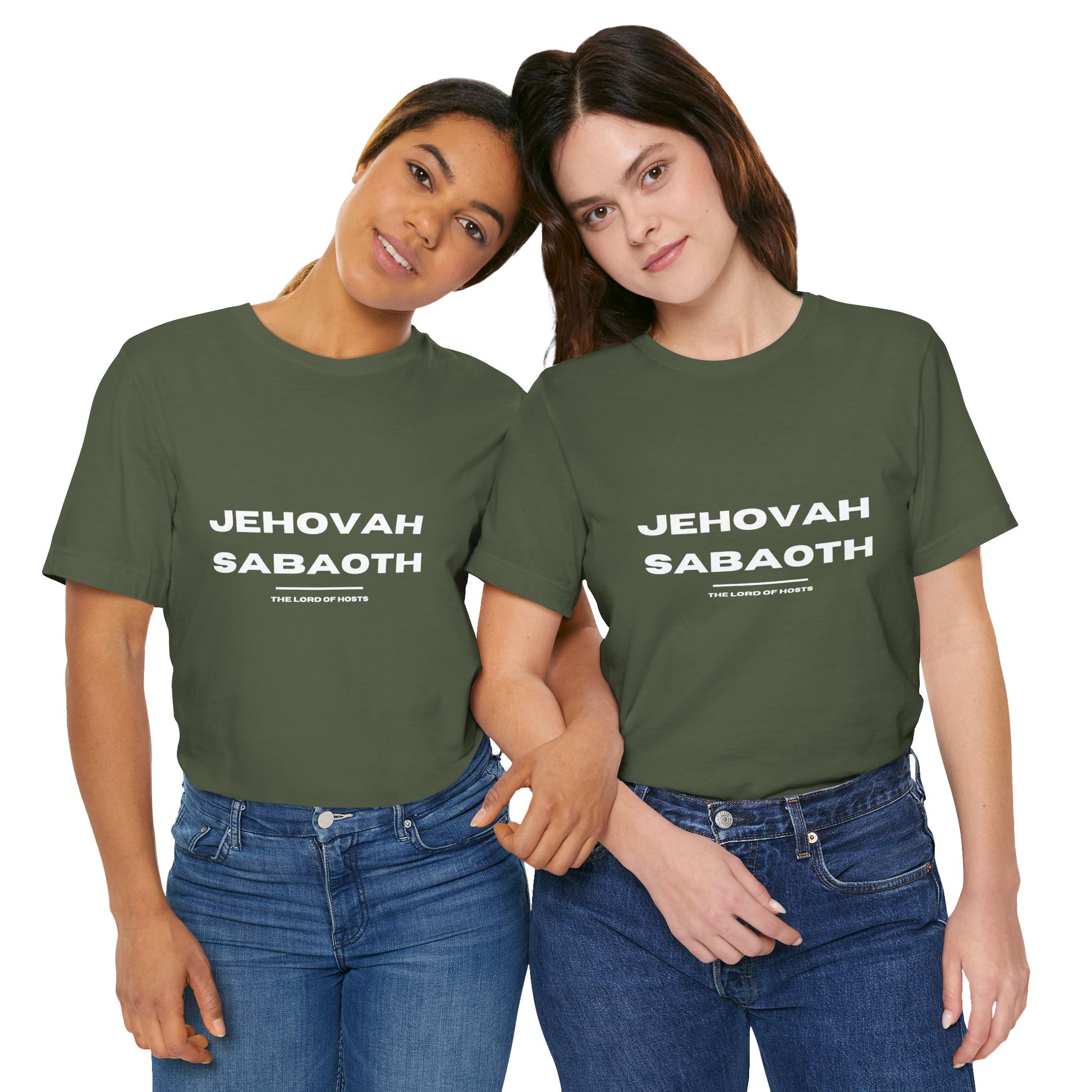 Jehovah Sabaoth Christian t-shirt, Lord of hosts faith shirt, bold biblical name apparel