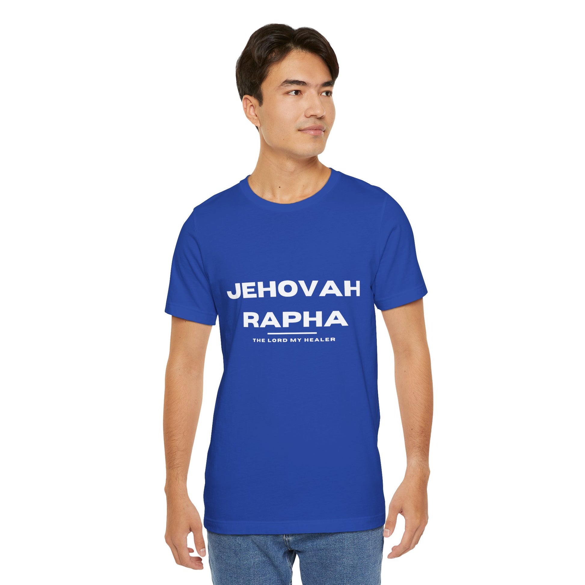 Jehovah Rapha Christian t-shirt, the Lord who heals shirt, faith-based healing message apparel