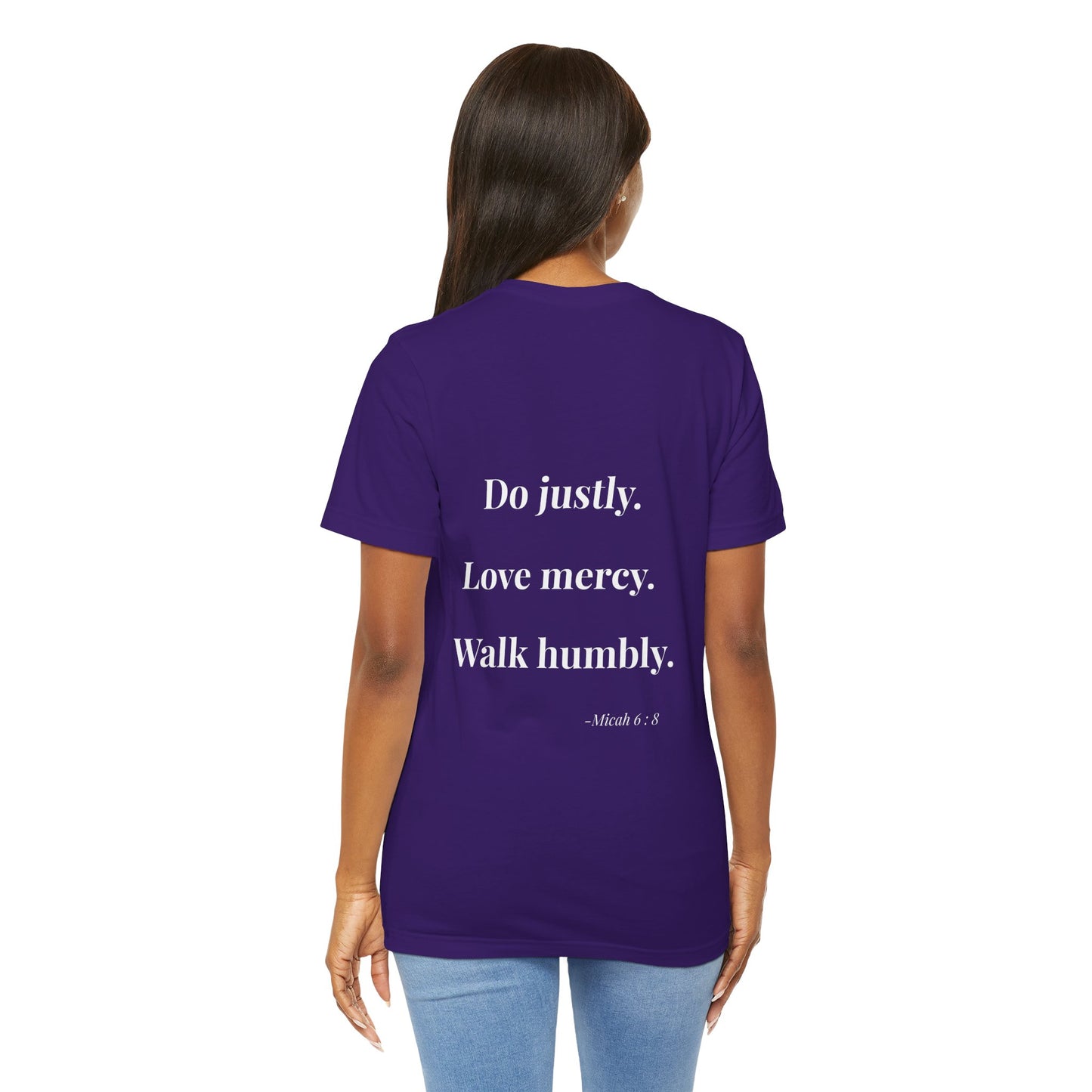 Required. — Micah 6:8 Minimalist Christian Tee