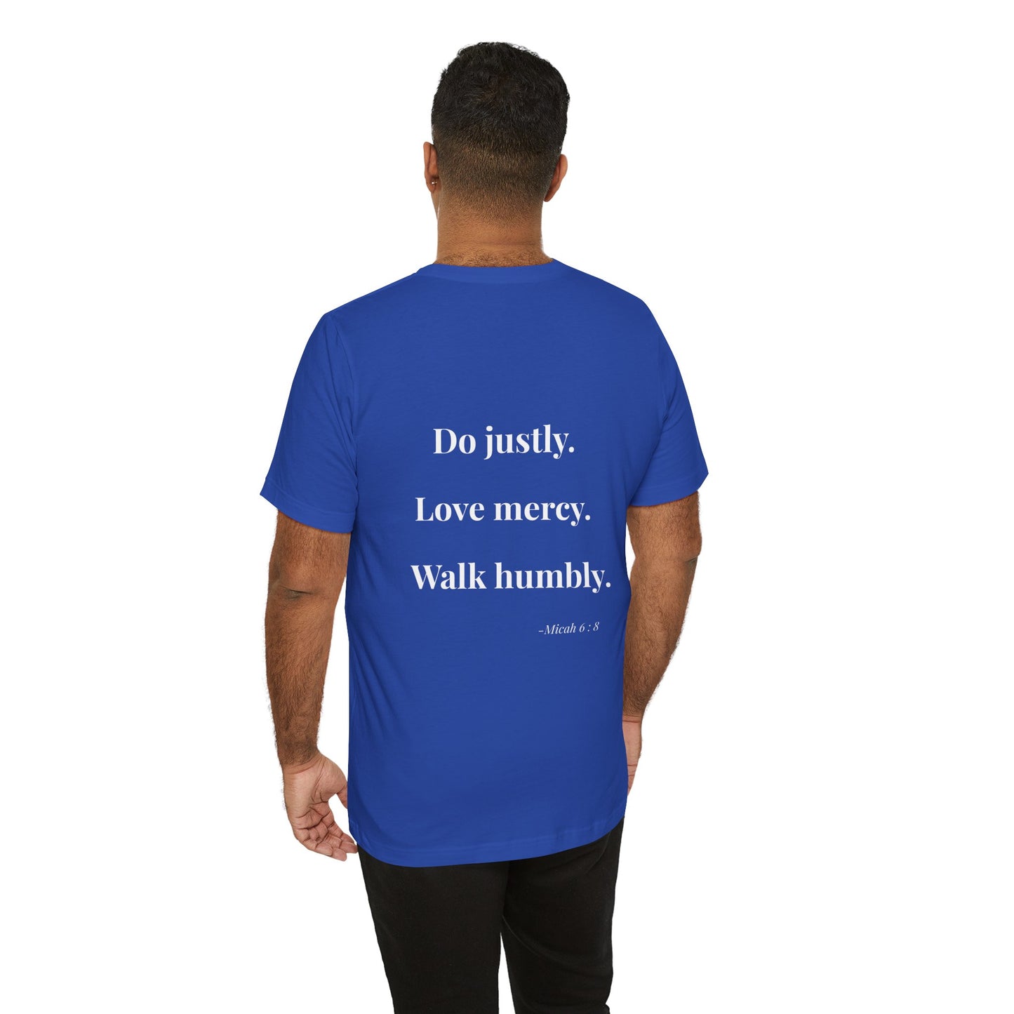 Required. — Micah 6:8 Minimalist Christian Tee