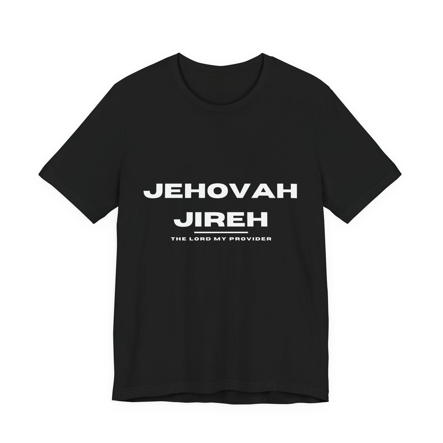 Jehovah Jireh Christian t-shirt, God provides faith-based shirt, Bible name apparel