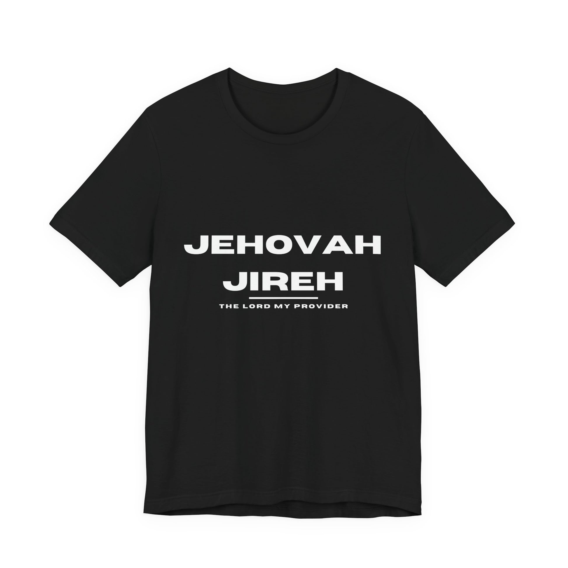 Jehovah Jireh Christian t-shirt, God provides faith-based shirt, Bible name apparel