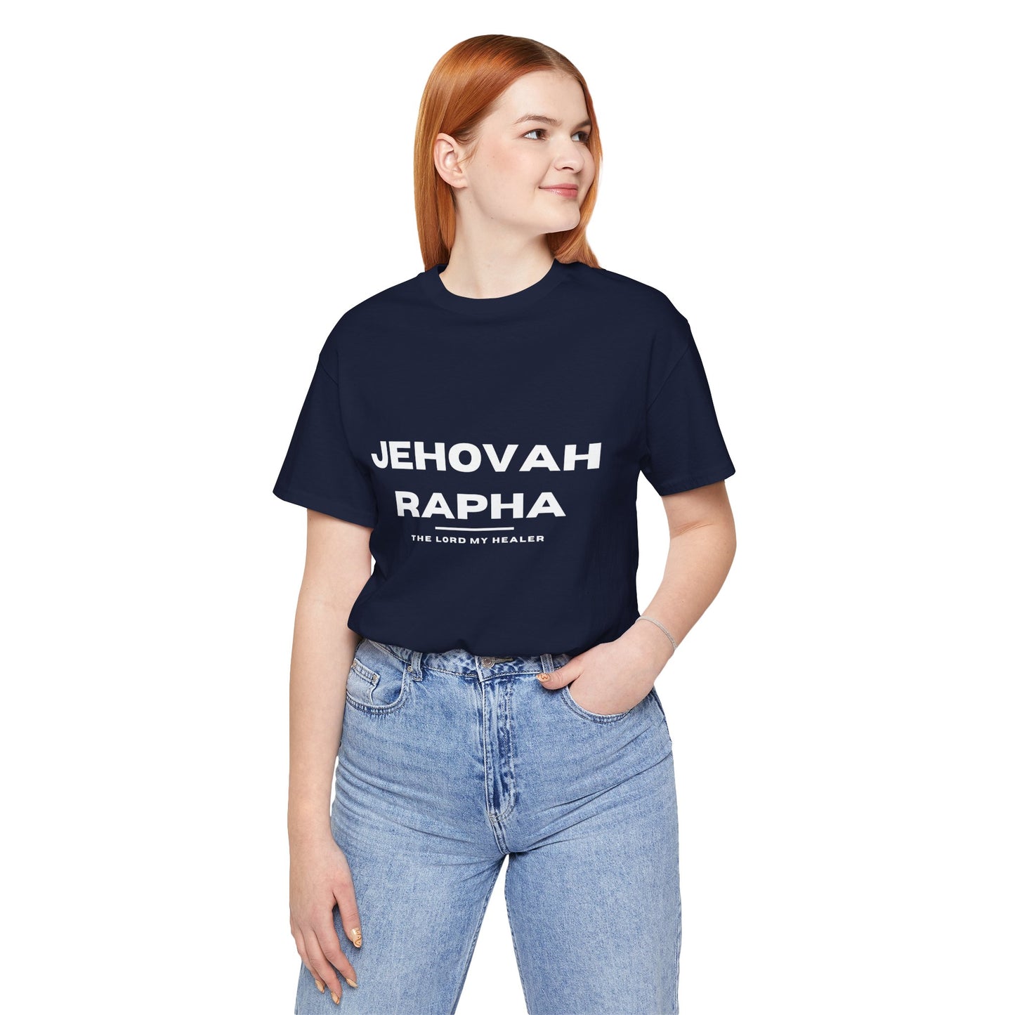 Jehovah Rapha Christian t-shirt, the Lord who heals shirt, faith-based healing message apparel