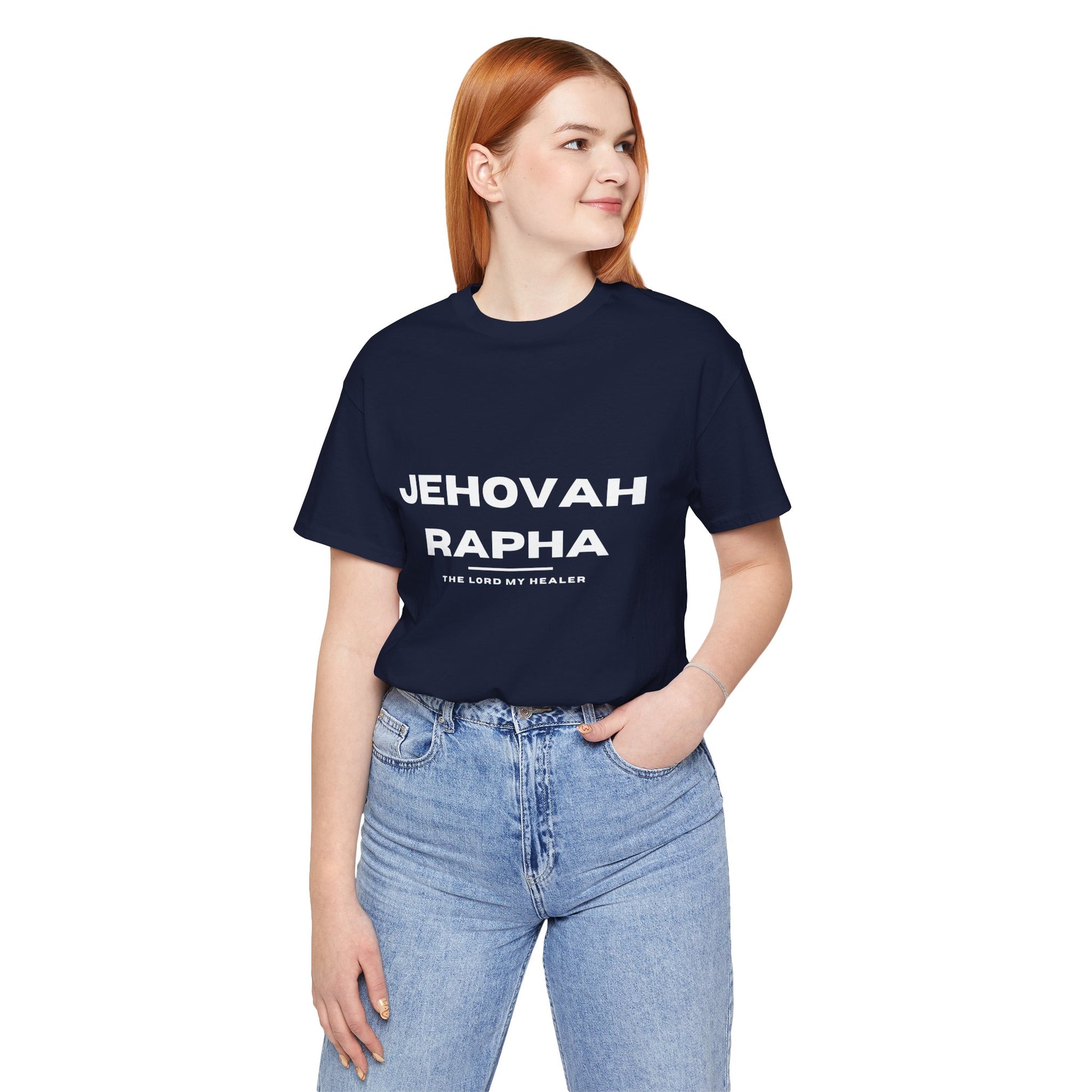 Jehovah Rapha Christian t-shirt, the Lord who heals shirt, faith-based healing message apparel