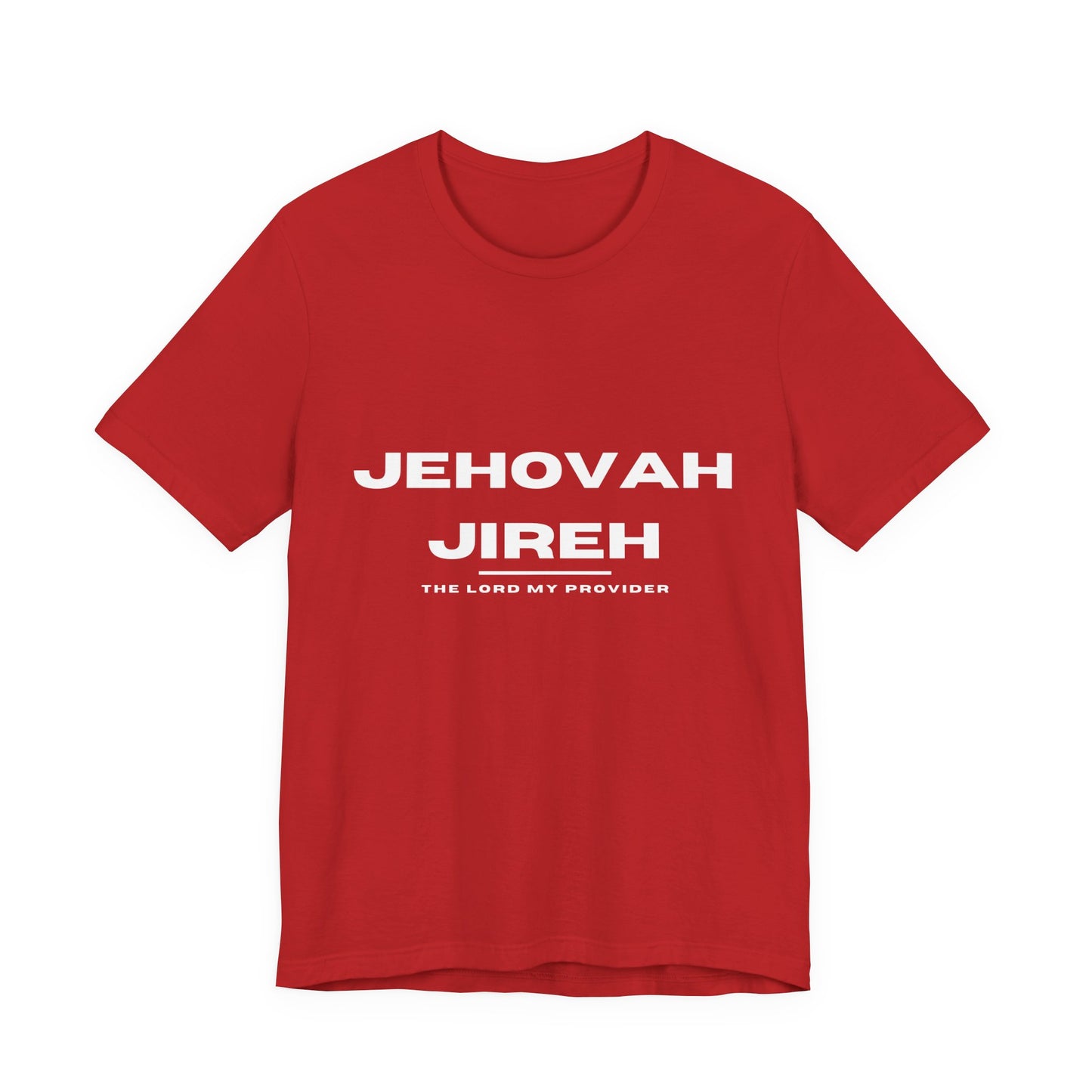 Jehovah Jireh Christian t-shirt, God provides faith-based shirt, Bible name apparel