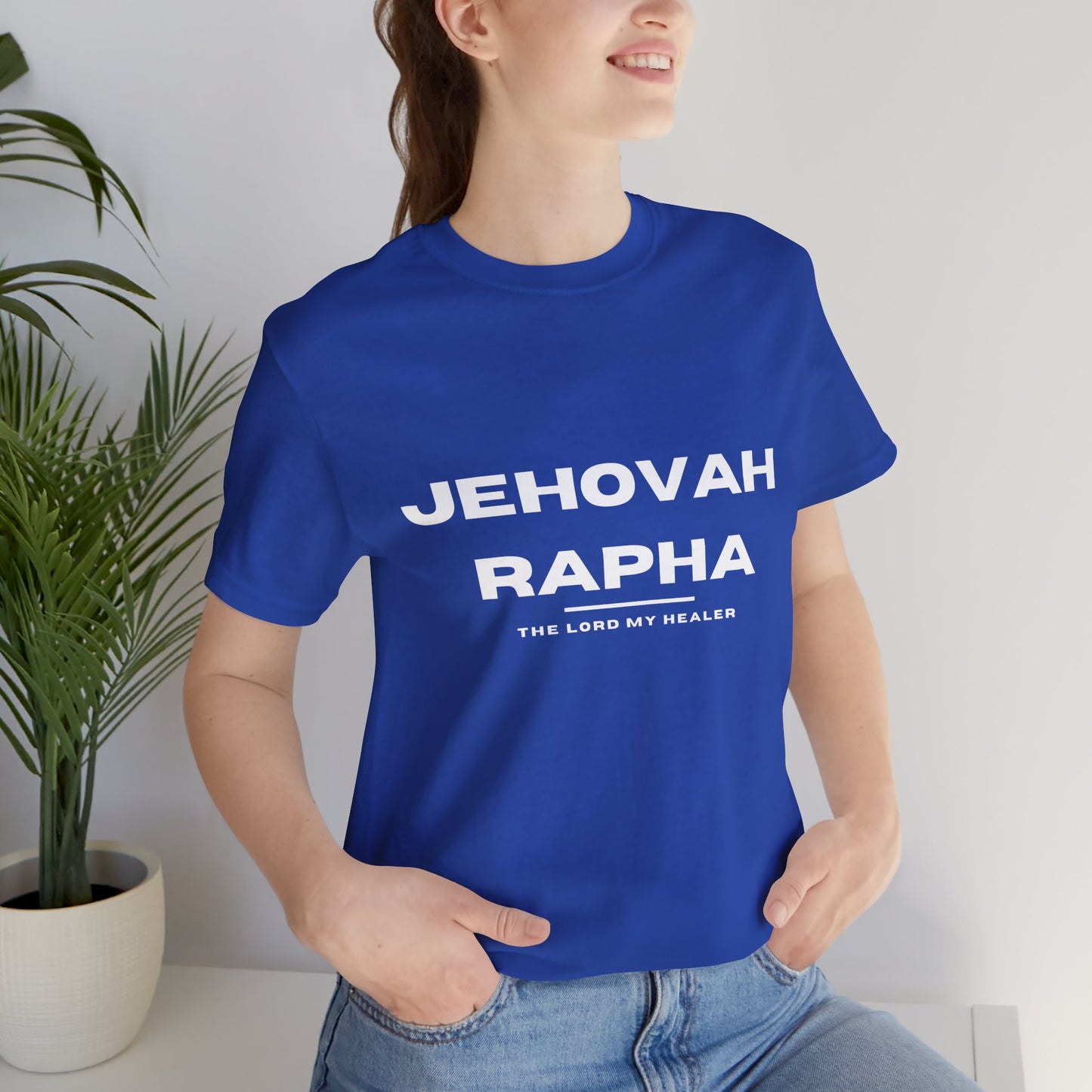 Jehovah Rapha Christian t-shirt, the Lord who heals shirt, faith-based healing message apparel