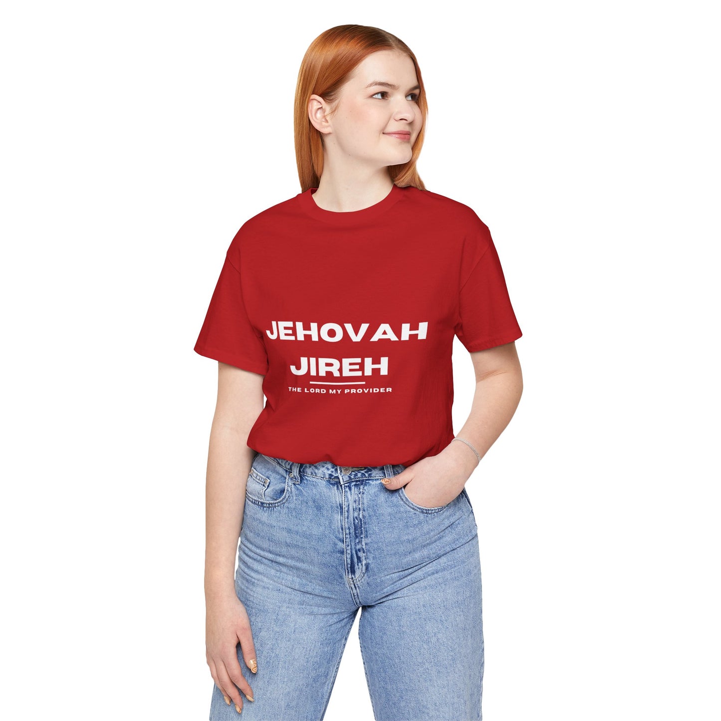 Jehovah Jireh Christian t-shirt, God provides faith-based shirt, Bible name apparel