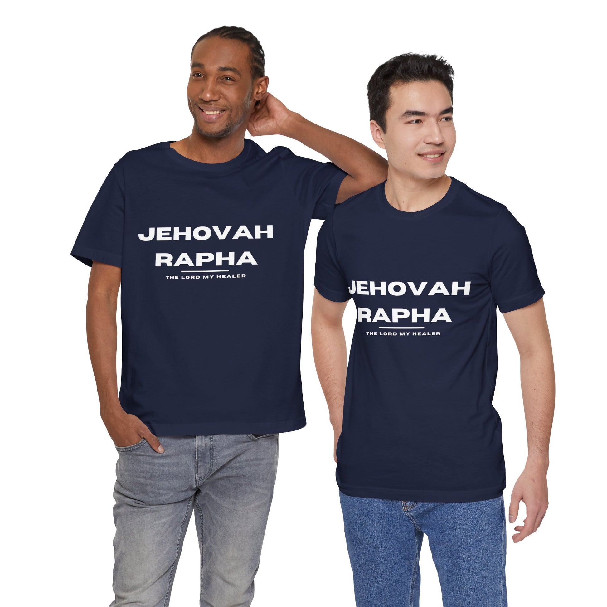 Jehovah Rapha Christian t-shirt, the Lord who heals shirt, faith-based healing message apparel