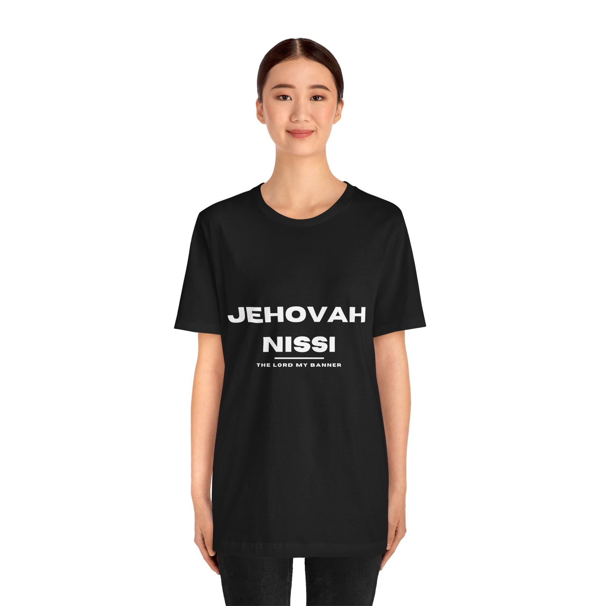 Jehovah Nissi Christian t-shirt, the Lord my banner faith shirt, victory in Christ apparel