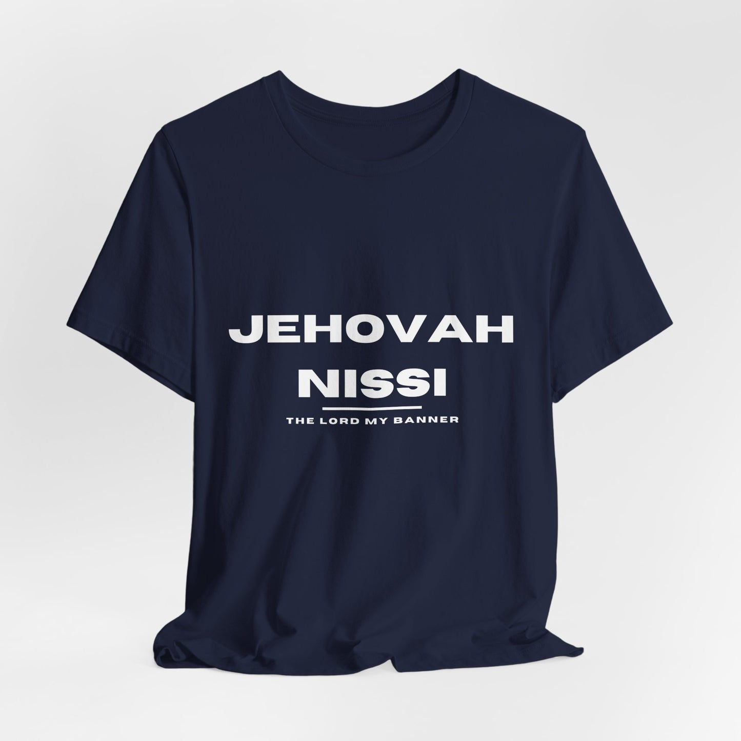 Jehovah Nissi Christian t-shirt, the Lord my banner faith shirt, victory in Christ apparel