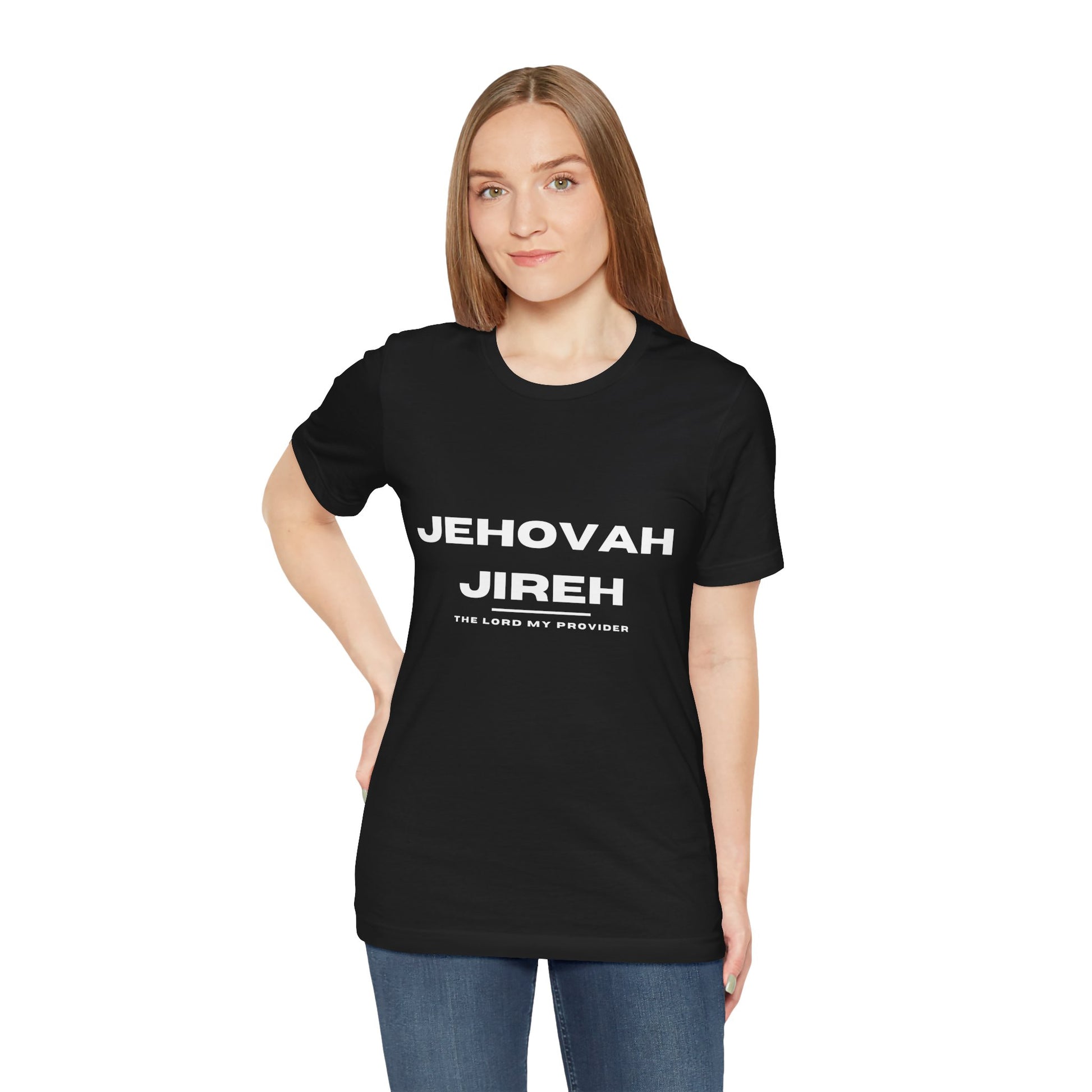 Jehovah Jireh Christian t-shirt, God provides faith-based shirt, Bible name apparel